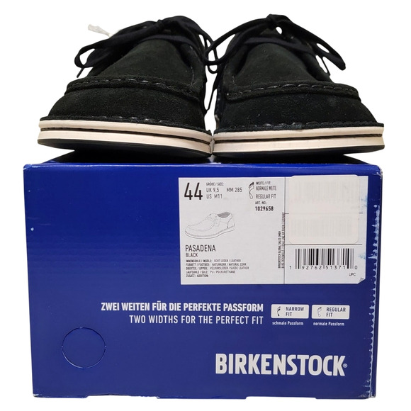Birkenstock Men Pasadena Chukka Moccasin Loafers Size US 11 EU 44 Black Suede main image 6